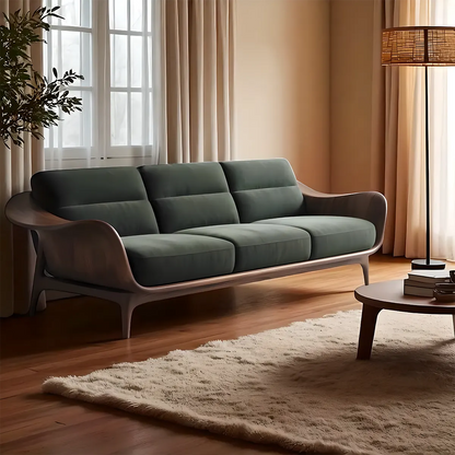 Exquisite ash wood sofa - Modern design, easy to clean 
